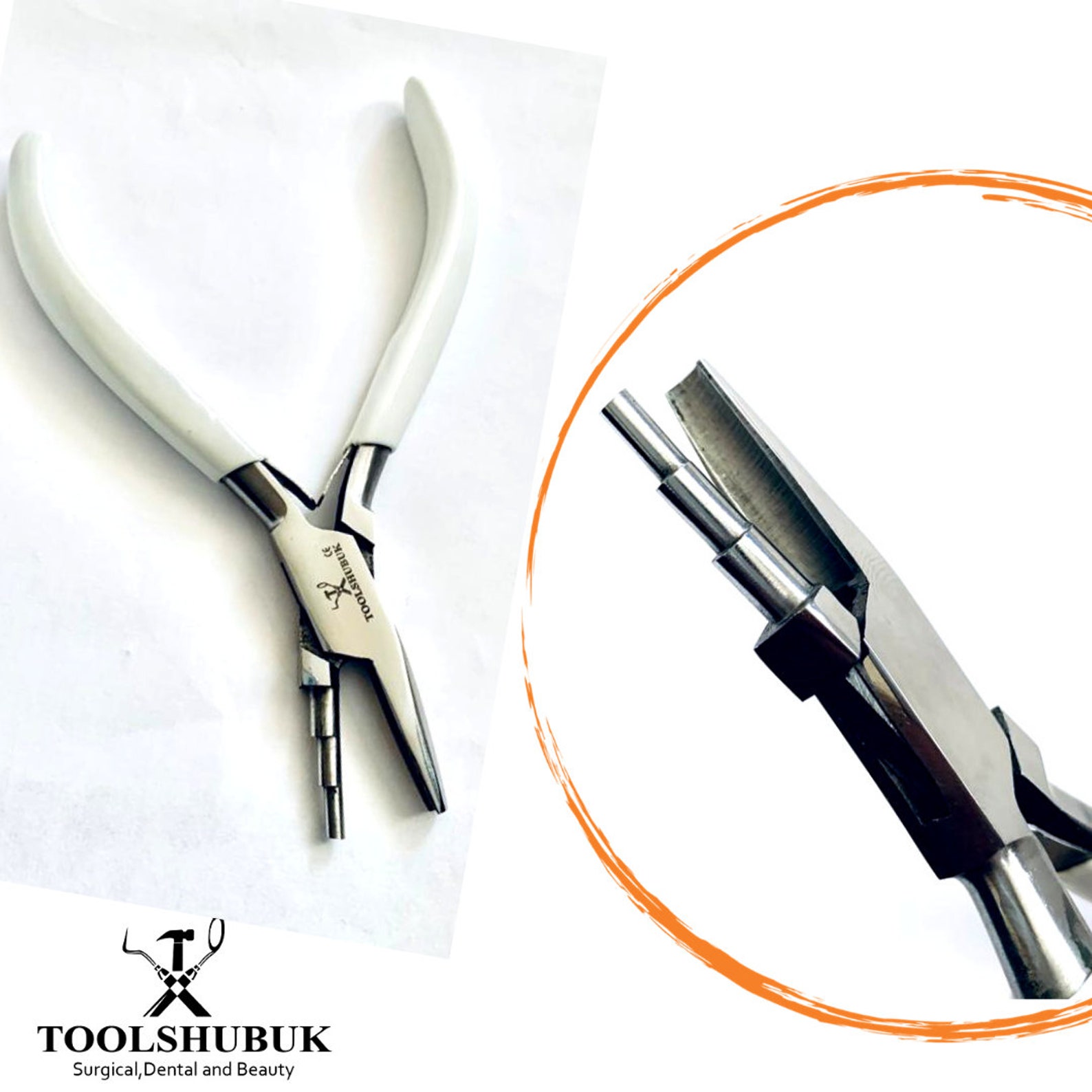 3step Wire Looping Pliers Concave and Round Nose,forming Bending