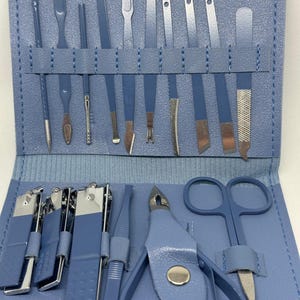 16 Pcs Pedicure Manicure Nail Care Clipper Set Cuticle Tool Kit for Men & Women