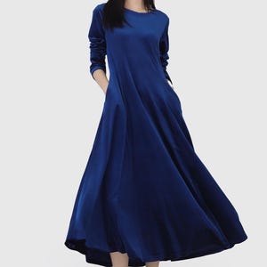 Custom Long Sleeves Velvet Dress Velvet Bridesmaid Dress Velvet Long Infinity Dress Velvet Party Dress Wedding dress Evening Dress R19 7