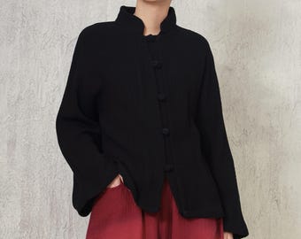 Long Sleeves Warm Blouse Spring Fall Shirts Chinese Thicker Top F814