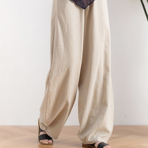 Linen Pants for Women Long Pants Wide Leg Pants Full Length - Etsy