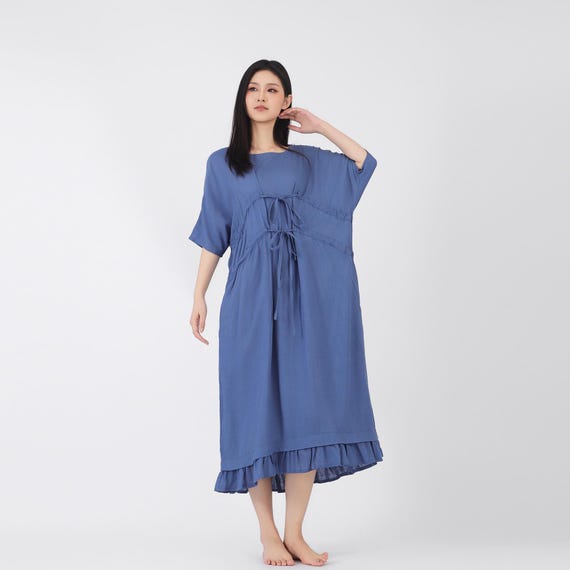 venus metallic crochet dress retrofete Miles in Blue 45% cotton 30% acrylic Corset Plt Mini Dress Affordable Bridal Dress Color:As in picture