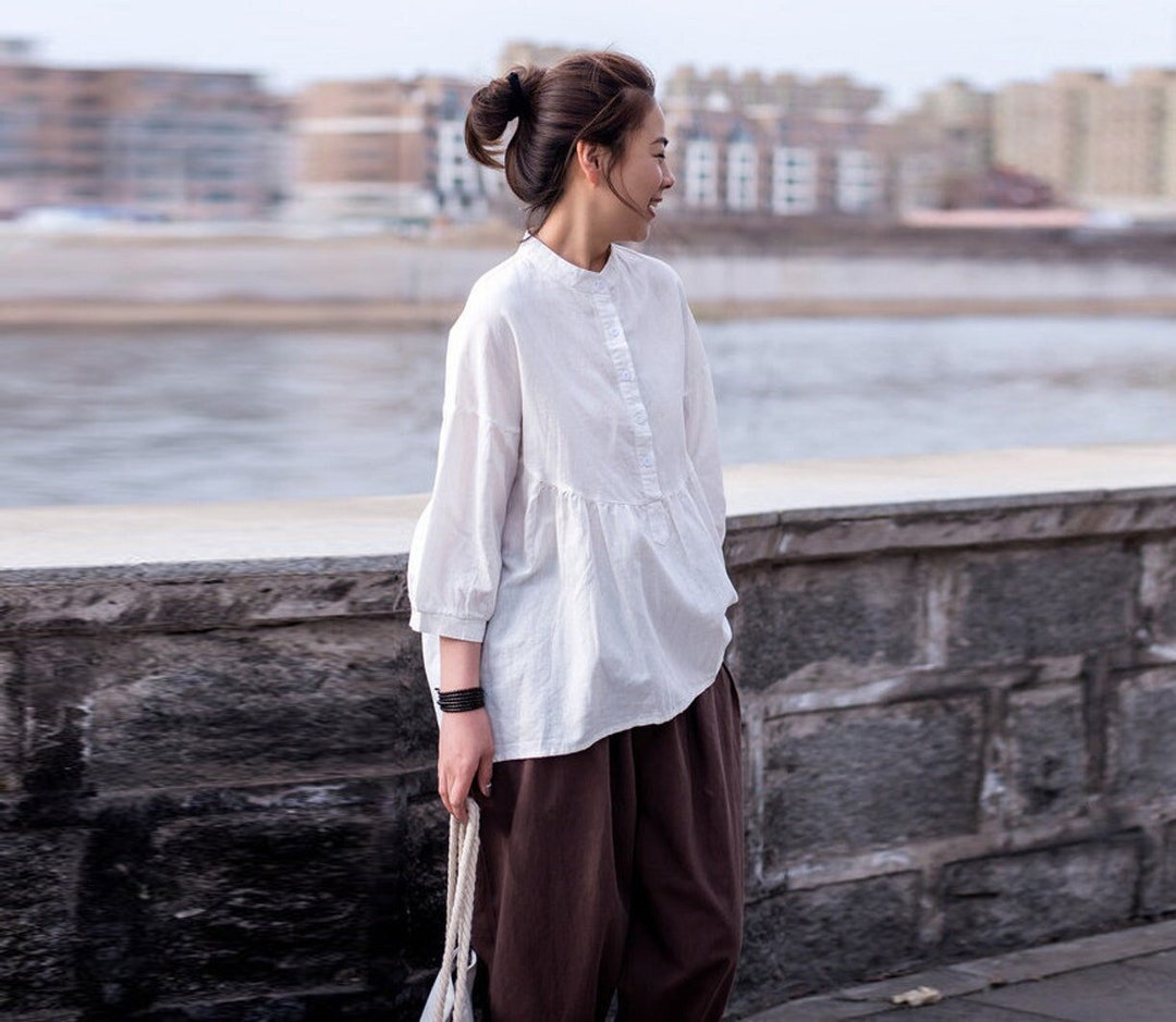 トップス 90s Byblos Pure Linen Pullover Shirt 44 90s Byblos Pure Linen Pullover Shirt 44 - メルカリ