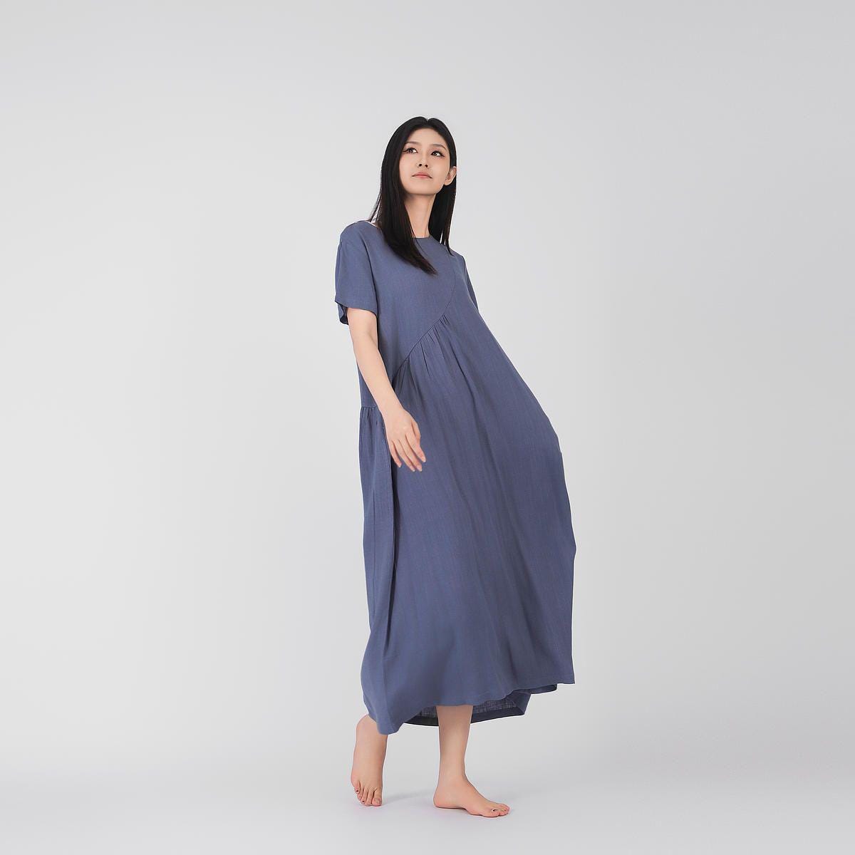 cotton breastfeeding dress Manon Maternity & Midi in Slate Grey – Angel online exclusive Color:Dusty Sage Long sleeve lace wedding