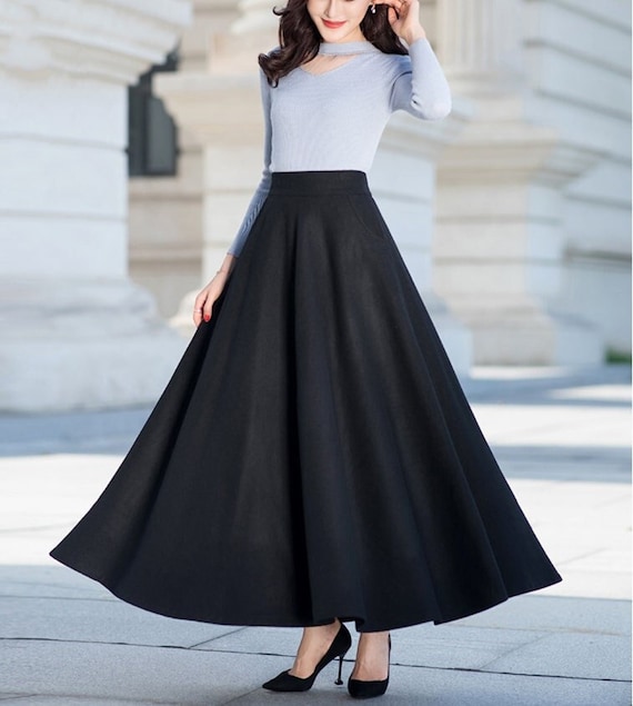 Pinstripe wool skirt - Woman | Mango Canada