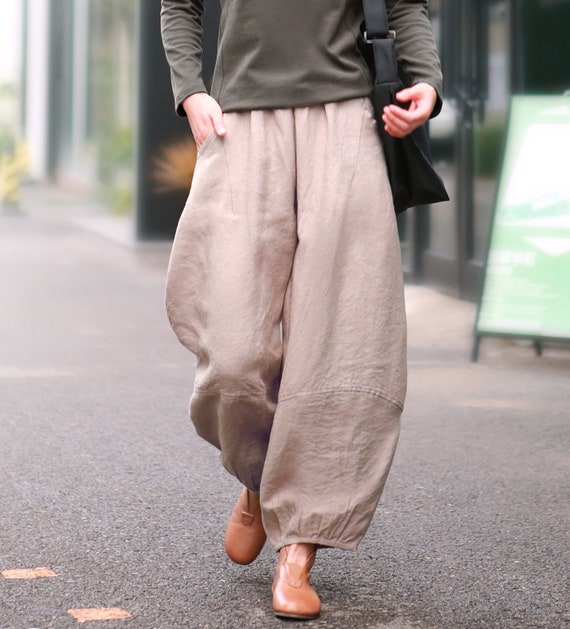 Soft linen store pants womens