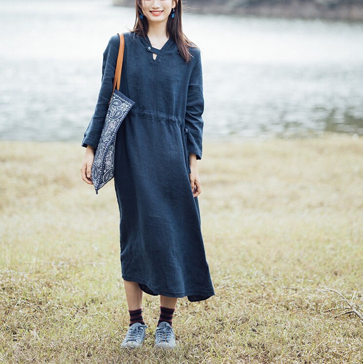 ワンピース PESERICO SS25 Long dress in pure linen (S02163A 985) Long dress in pure linen | Peserico US