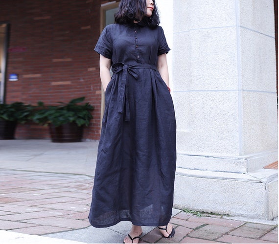 tartan flare dress Sail to Sable Blackwatch Plaid Long Sleeve Tunic Flare Dress Blackwatch TARTAN / XXS / F25103