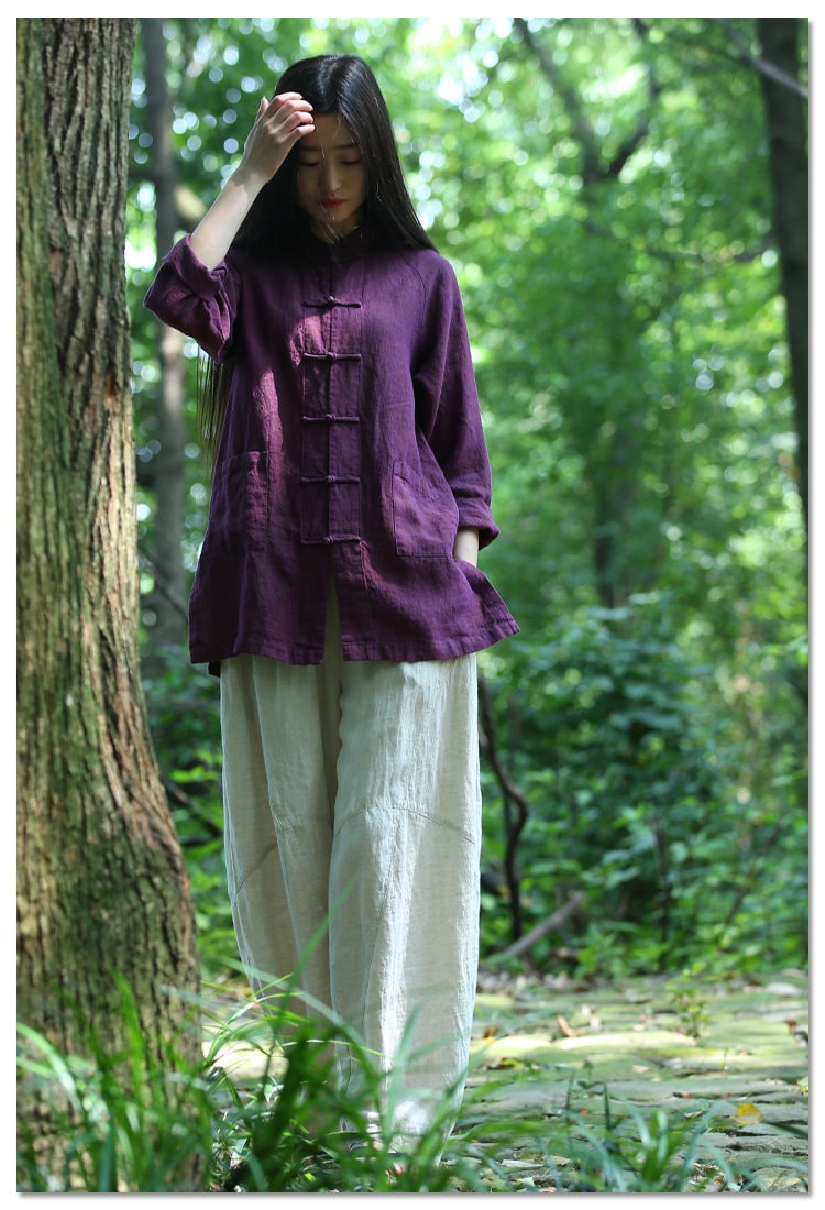 Linen pants for women long pants wide leg pants full length Etsy