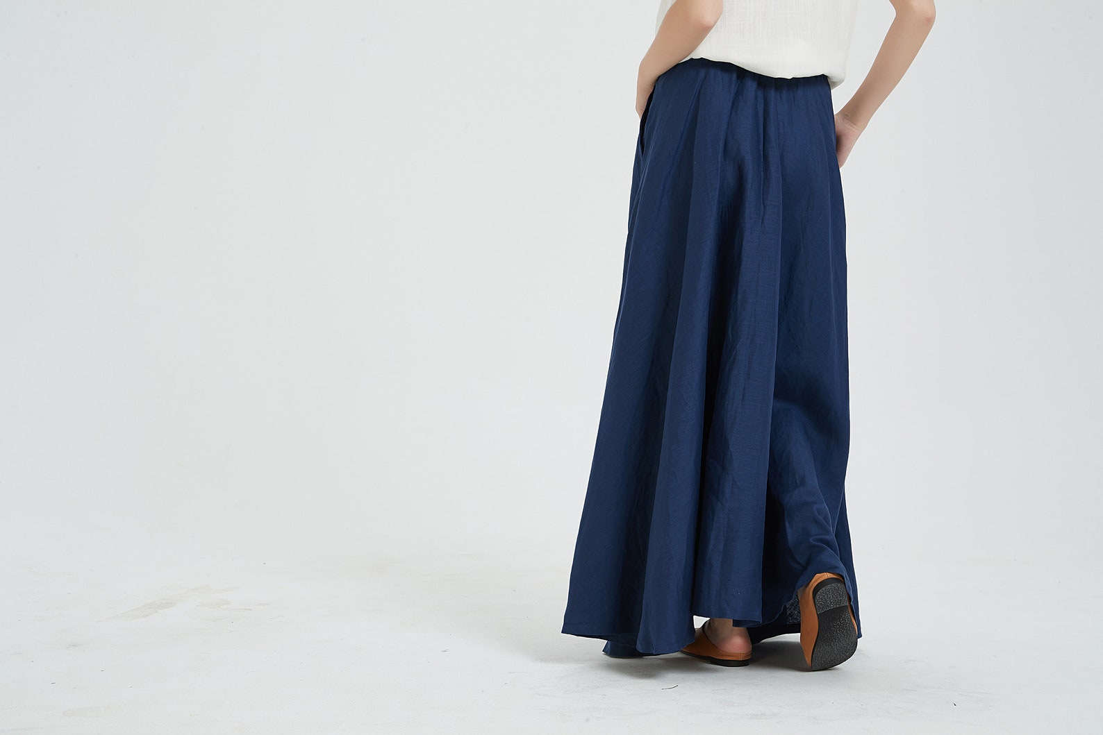 Women's Linen Long Skirt Vintage Skirt Linen Skirt - Etsy