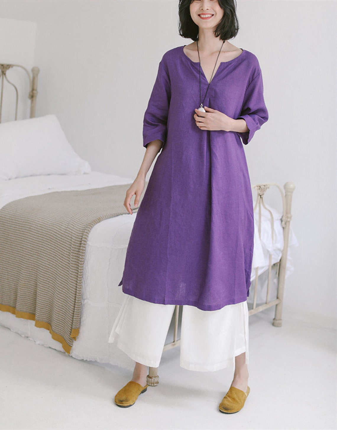 Luxe Malle Linen Dress