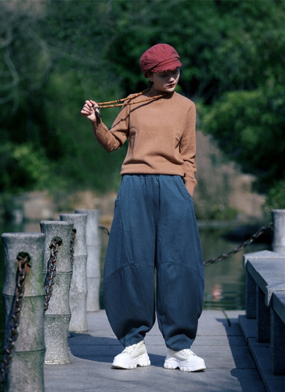 【MODERNIF】Easy Linen One-Tuck Wide Pants MODERNIF】Easy Linen One-Tuck Wide Pants (modernif/パンツ