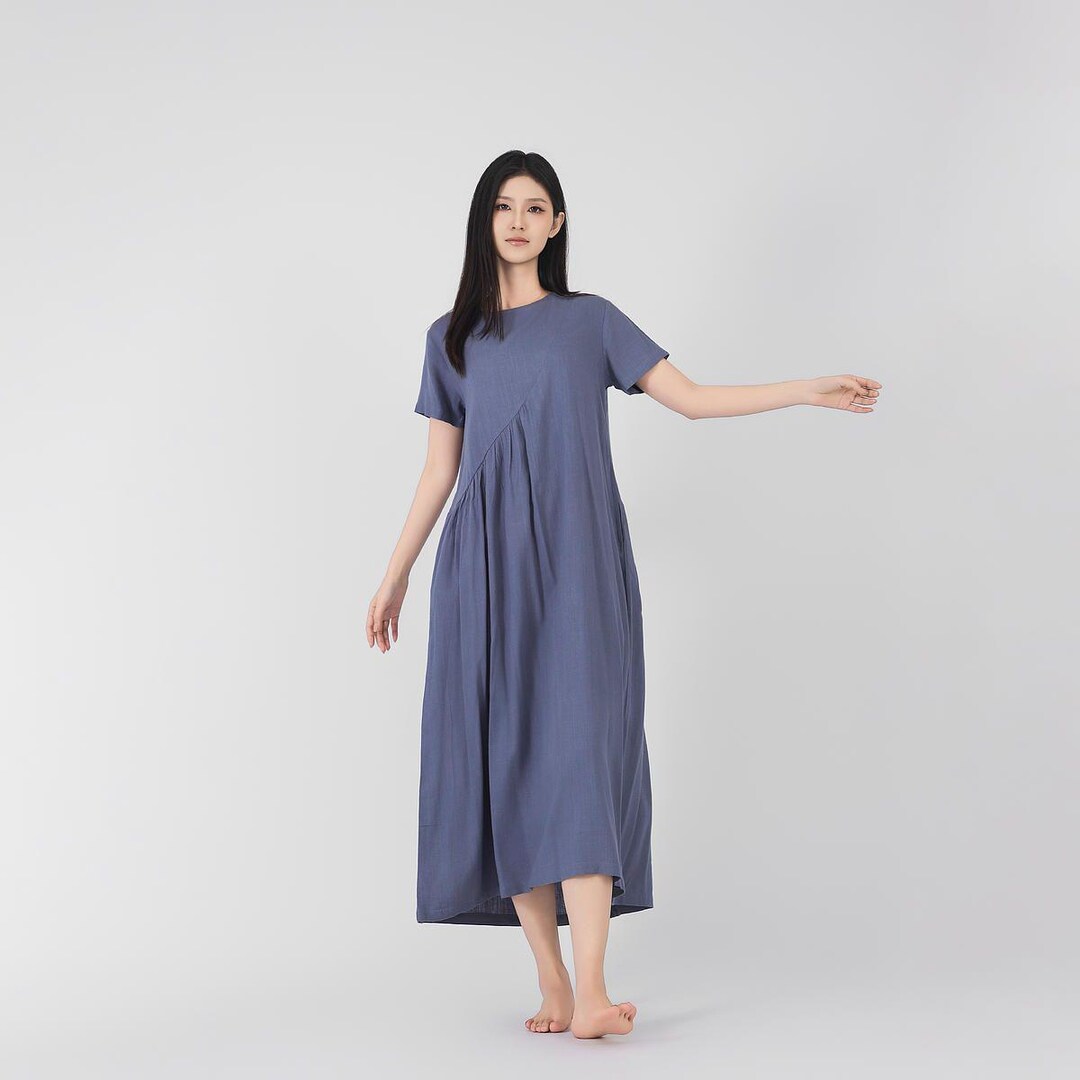 kit and ace back to front dress black Reeta Ribbed Knit Twist – General Pants Co shirt_collection Size (US):24 Smocked maxi dress -