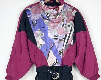 Combinaison De Ski Vintage Belfe & Belfe - Taille Grande Femme - Style Rétro
