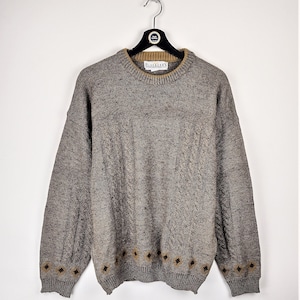 Vintage 90s Blueberry Sweater - Size M