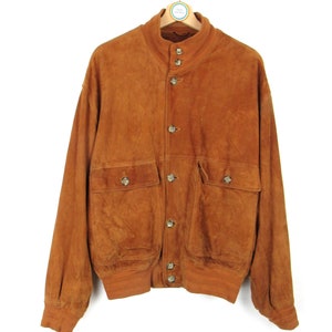 Vintage 90&#39;s Suede Jacket - Size XL