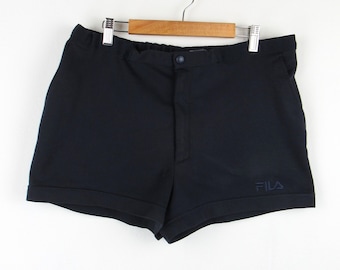 Shorts de tênis Fila vintage 80s azul - Tamanho XL