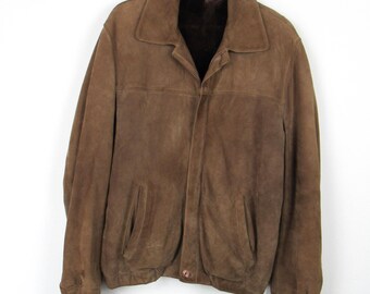 Vintage 1980s Suede and Fur Jacket - Size Medium - Etsy