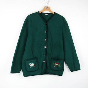 90er Jahre Vintage Damen Strickjacke - Größe L