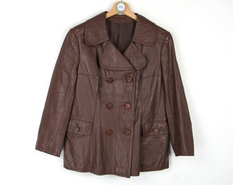 Cristiano di Thiene ヴィンテージ 1980 年代 本革 ジャケット