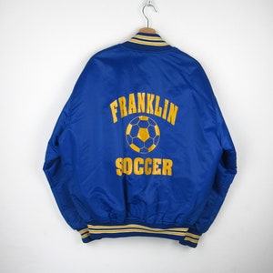 Game Sportswear Franklin Soccer Jacket Vintage 90s satin satin jacket - Size XL