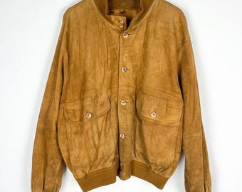 Vintage 90s Umberto Olivieri Leather Jacket - Size M - Etsy