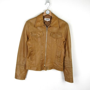 Vintage 80s 90s Saxx leather jacket - Size S