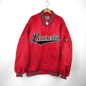 Jackets Masters 90's Louisville Cardinals Red Satin Jacket