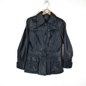 Vintage 70s leather jacket - Size S