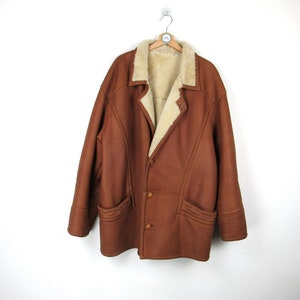Vintage 80s/90s Sheepskin Coat - Size XL