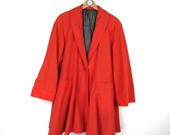 Vintage 1980s Women's Trench Coat - Size M