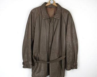 Vintage 80s 90s Leather Jacket Size L - Etsy Vintage 80s 90s Leather Jacket Size L - Etsy