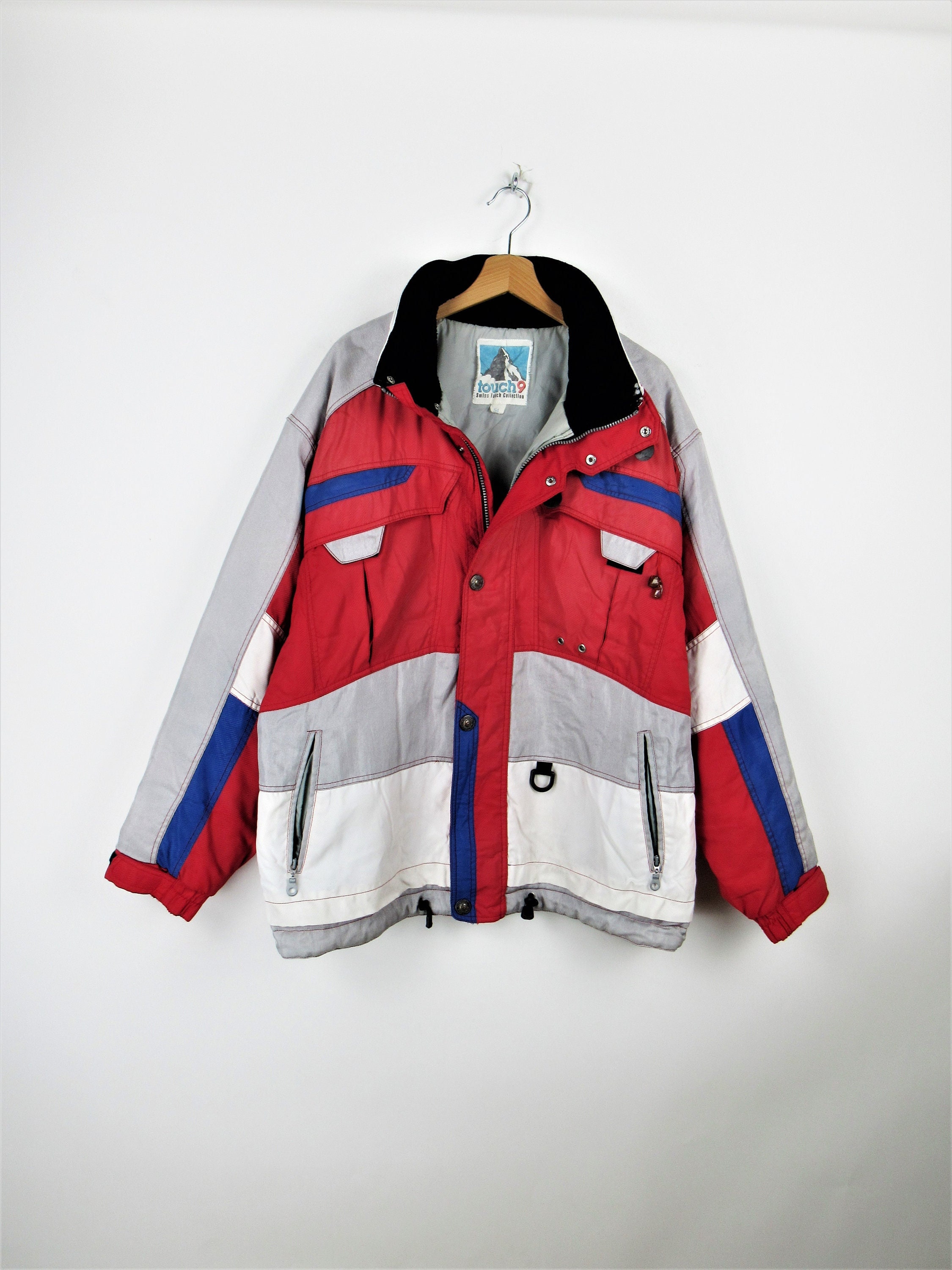 Touch9 Vintage 90s Ski Jacket - Size XL - Etsy Touch9 Vintage 90s Ski Jacket - Size XL - Etsy