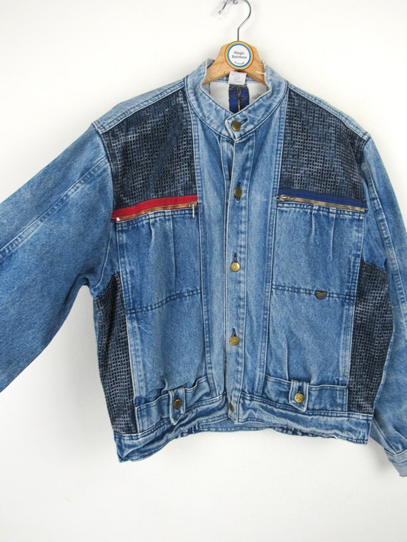 Vintage 80s 90s Pop 84 Denim Jacket - Size S/M - image 5