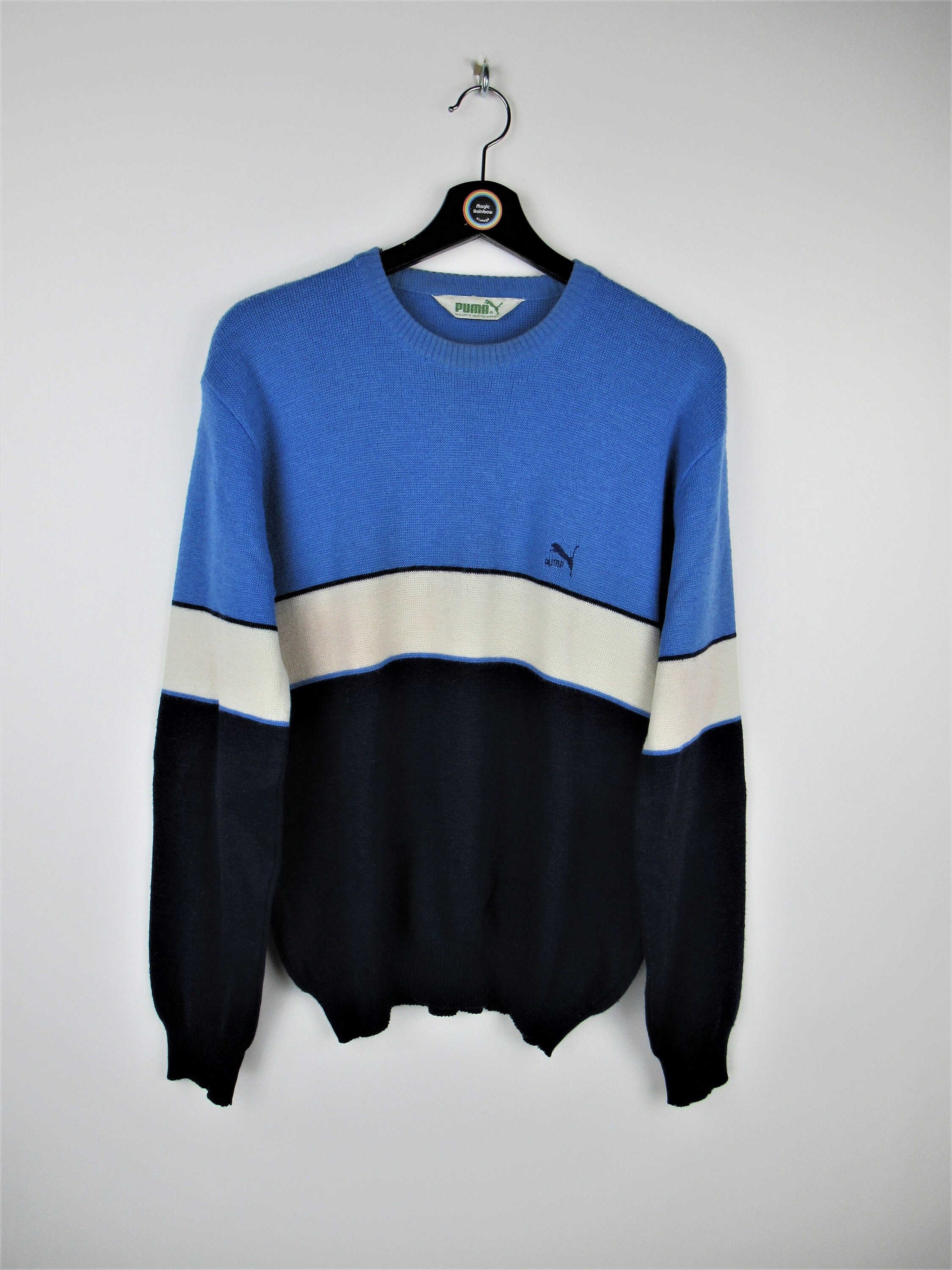 Puma Vintage 80s Sweater Mens Size XL Outdoor Knitted Wool