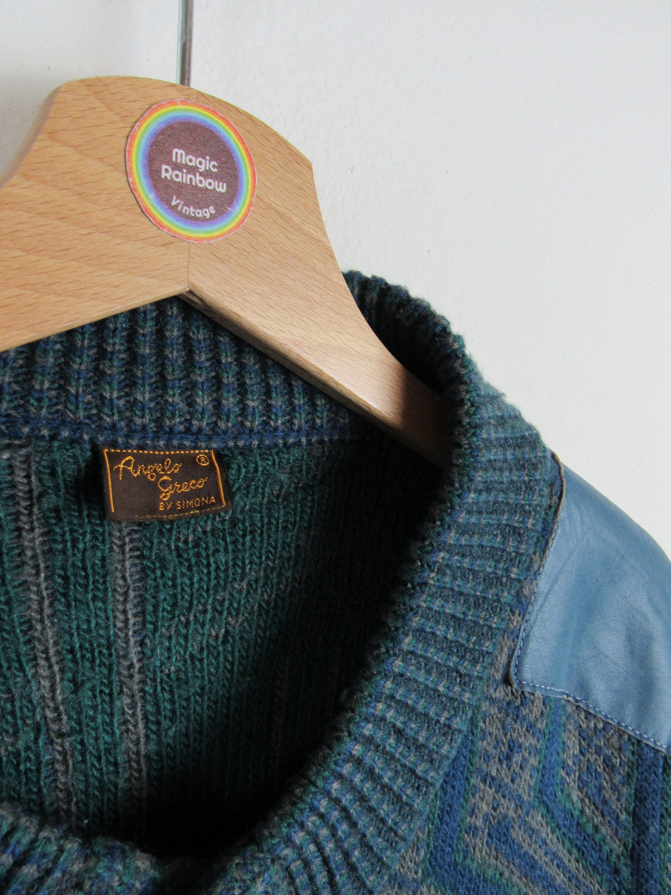 Angelo Greco Vintage 90s Cardigan - Size M/L - Etsy
