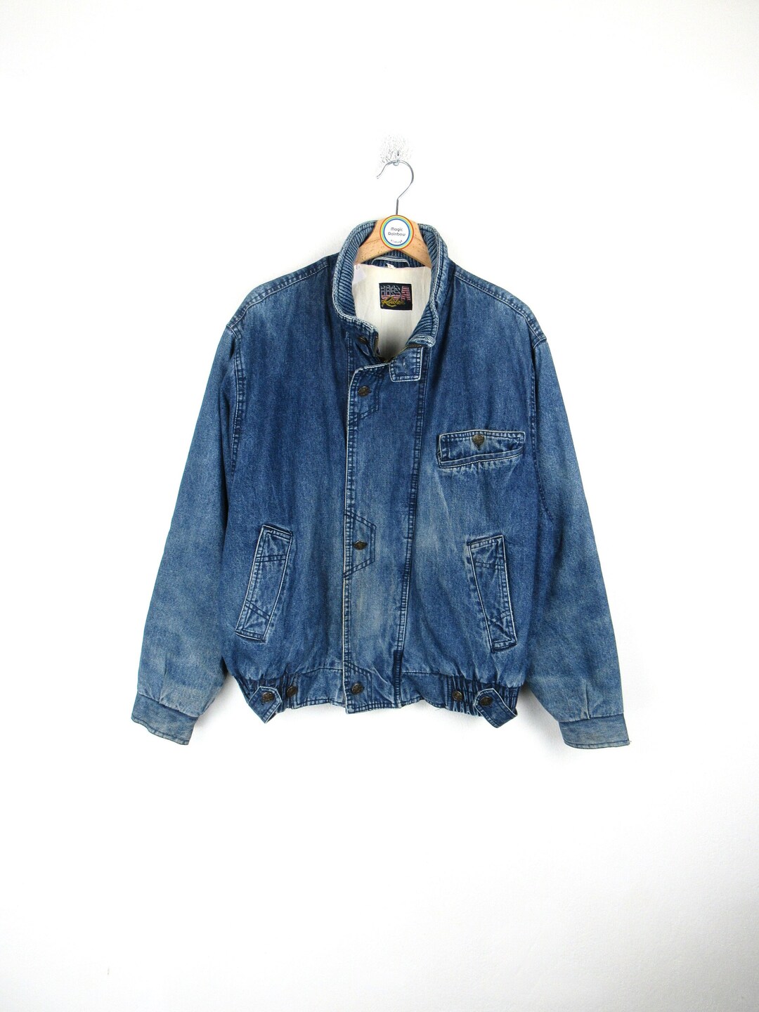 Vintage 80s 90s USA Rider Denim Jacket - Size M - Etsy