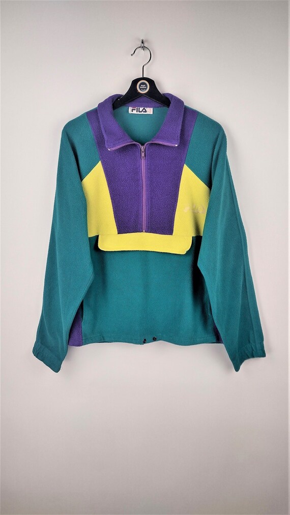 Fleece Fleece Fleece Sweatshirt Fila Vintage 90s - Size XL