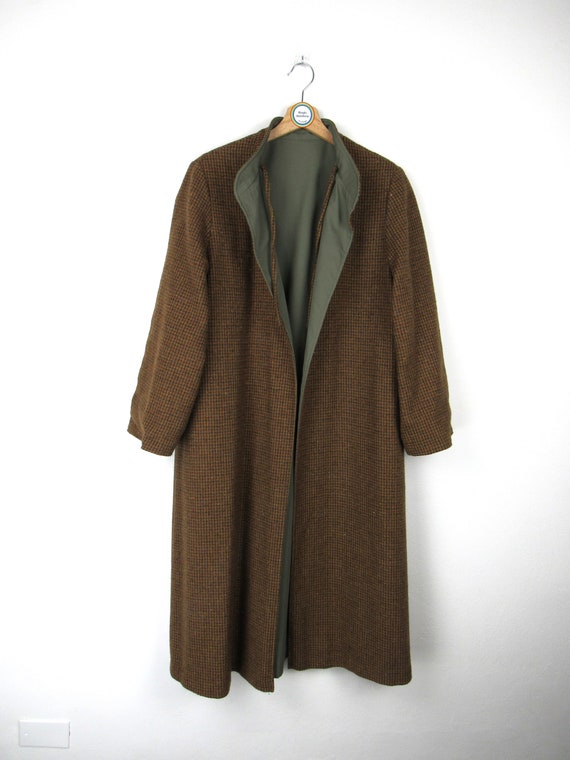 Vintage 90s women's reverse cape trench coat - Si… - image 8