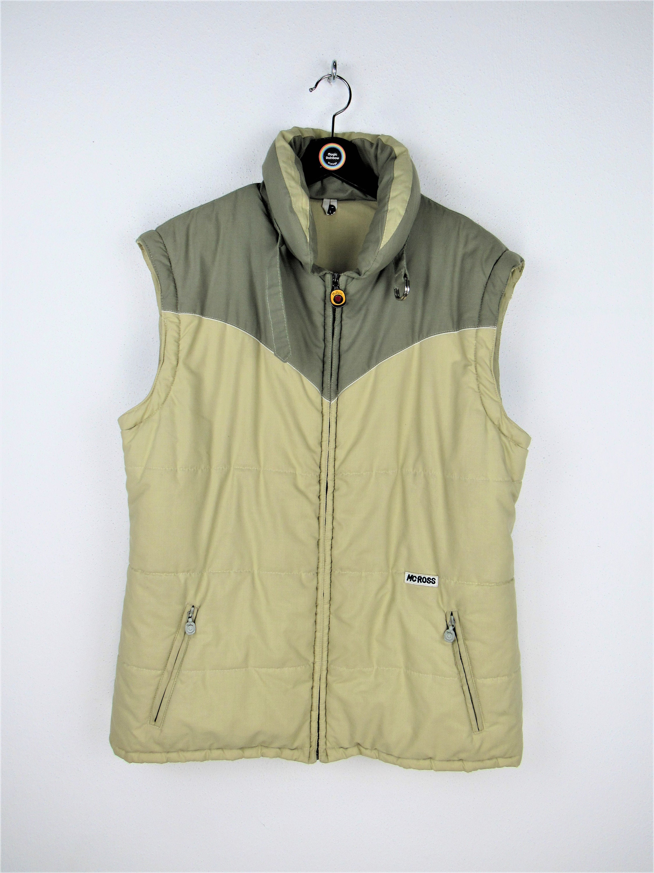 Mcross Vintage 70s Padded Vest Jacket - Etsy Canada