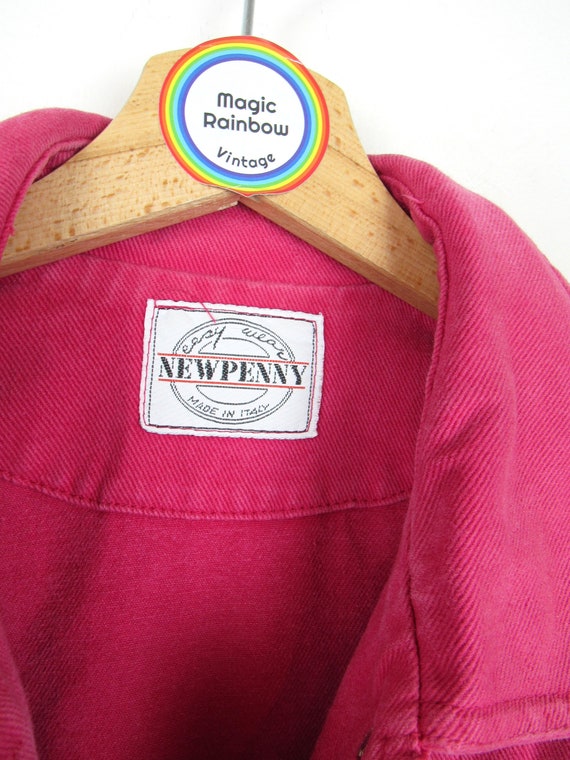 Giacca di jeans rosa Newpenny vintage anni '80 '9… - image 7