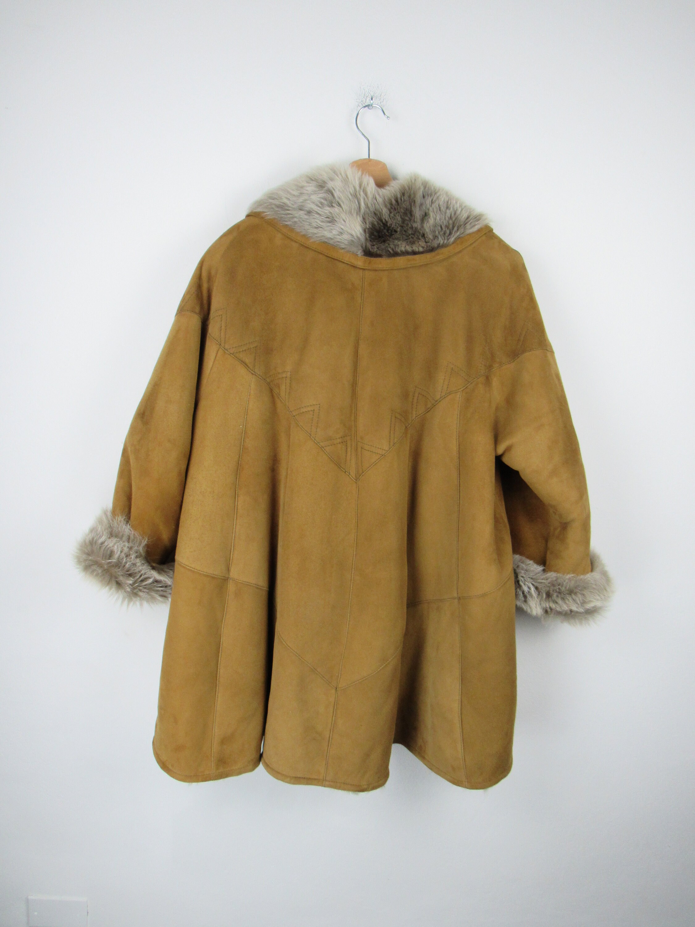 Umberto Olivieri Shearling Jacket, Genuine Suede and Fur, Vintage