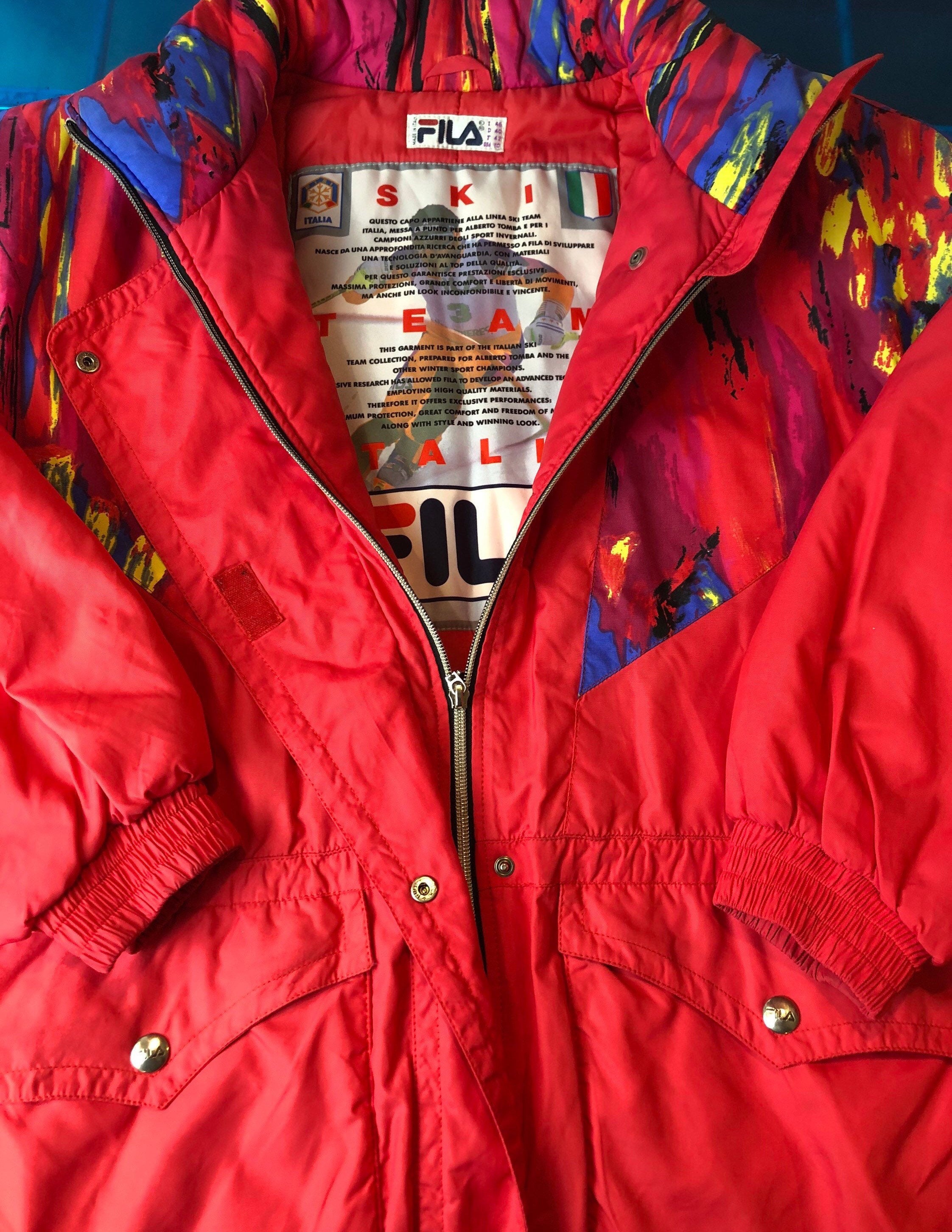 Bomber FILA SKI ITALIA Multicolor Vintage 90' Unisex - Etsy Sweden