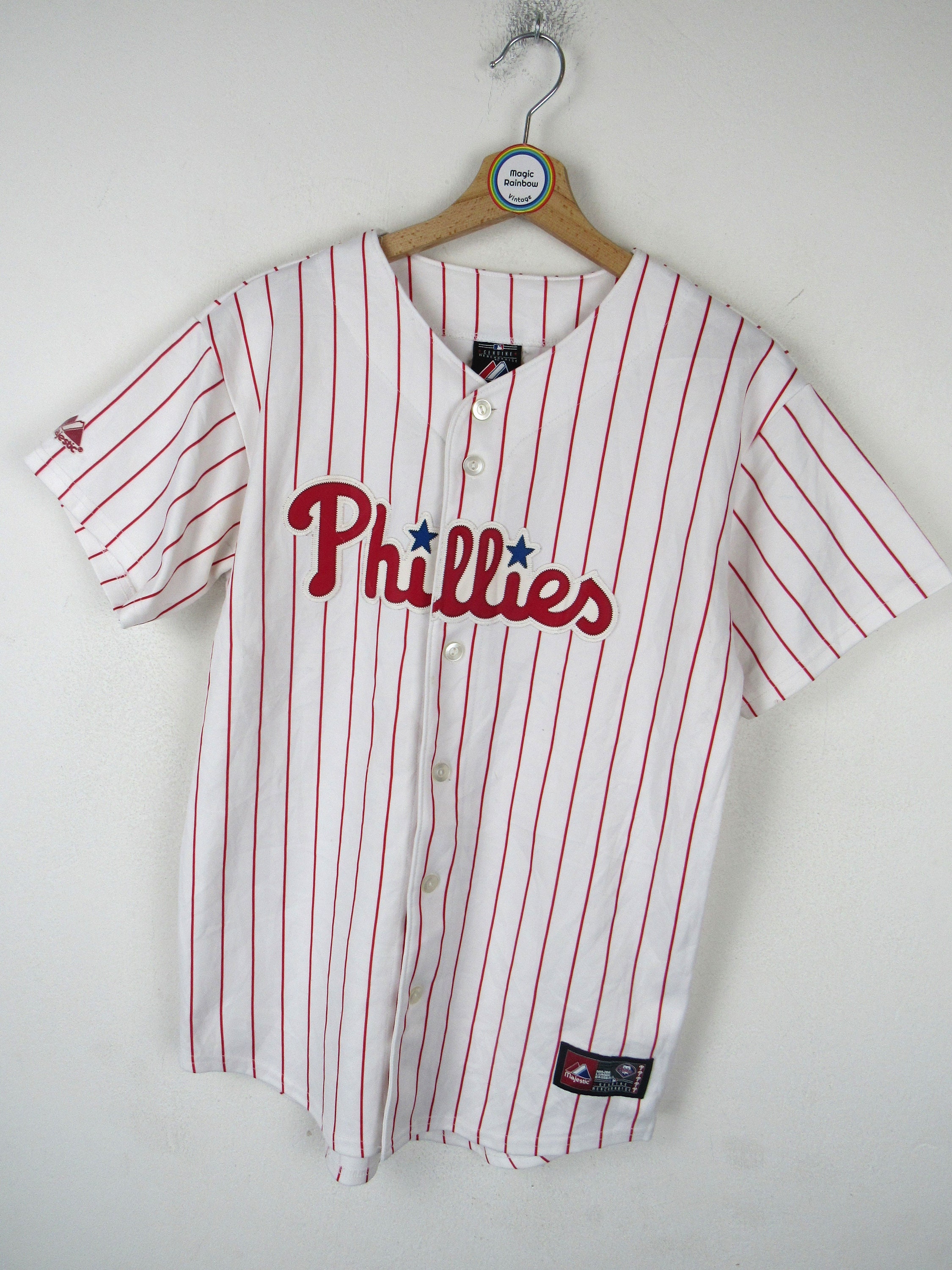 Philadelphia Phillies MLB Number 8 Majestic Vintage 90s