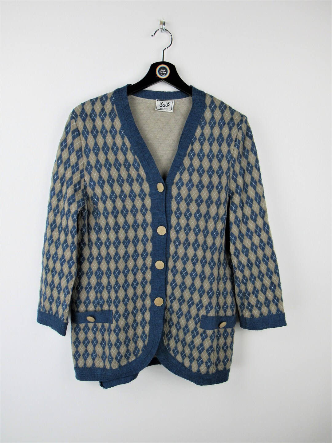 Valtib Cardigan Rayé Vintage 90s - Gabba Vintage