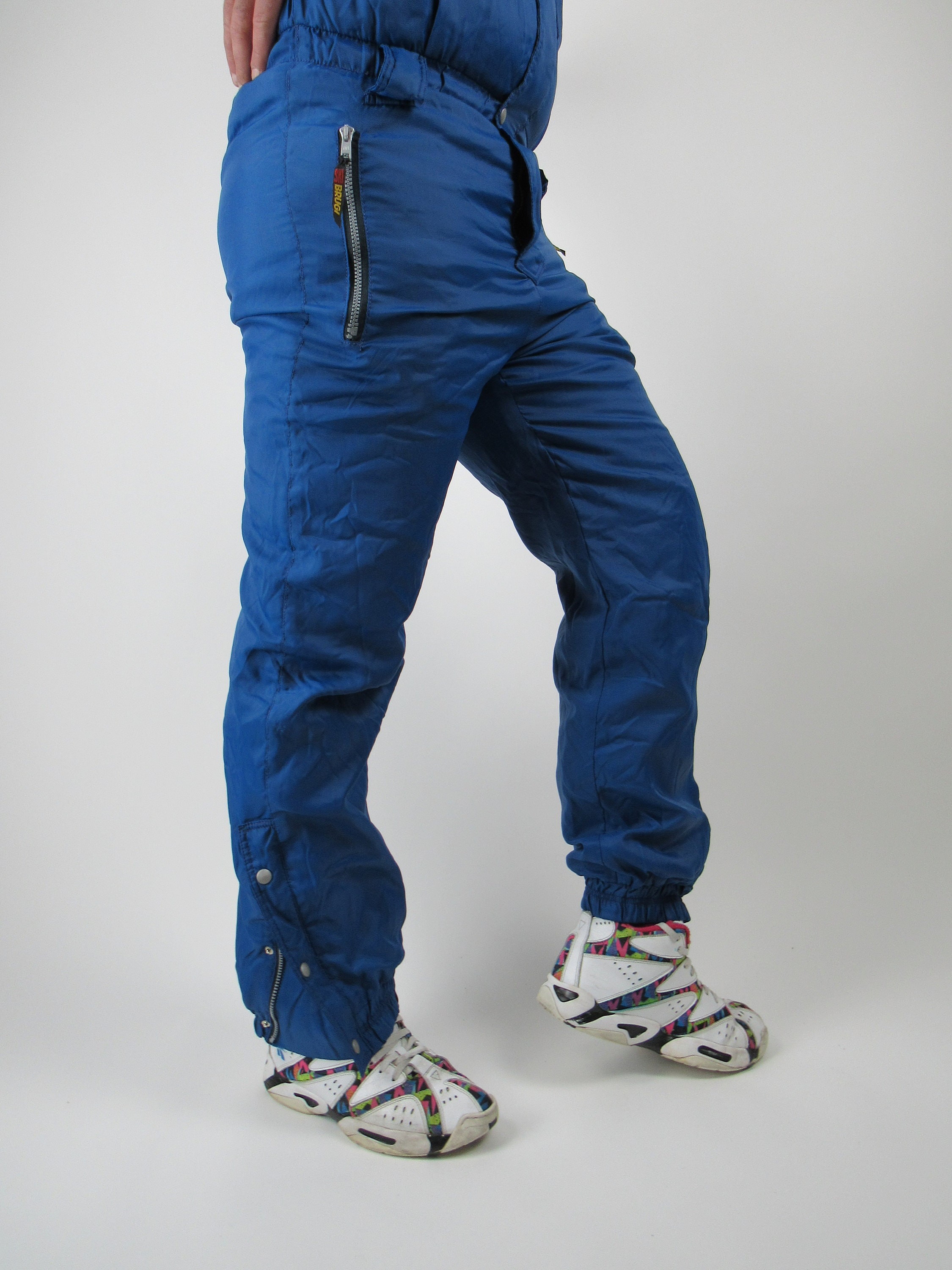 Combinaison De Ski Vintage Brugi Une Pièce Années 90 - Couleur Multicolore, Taille M, Rétro Après-ski