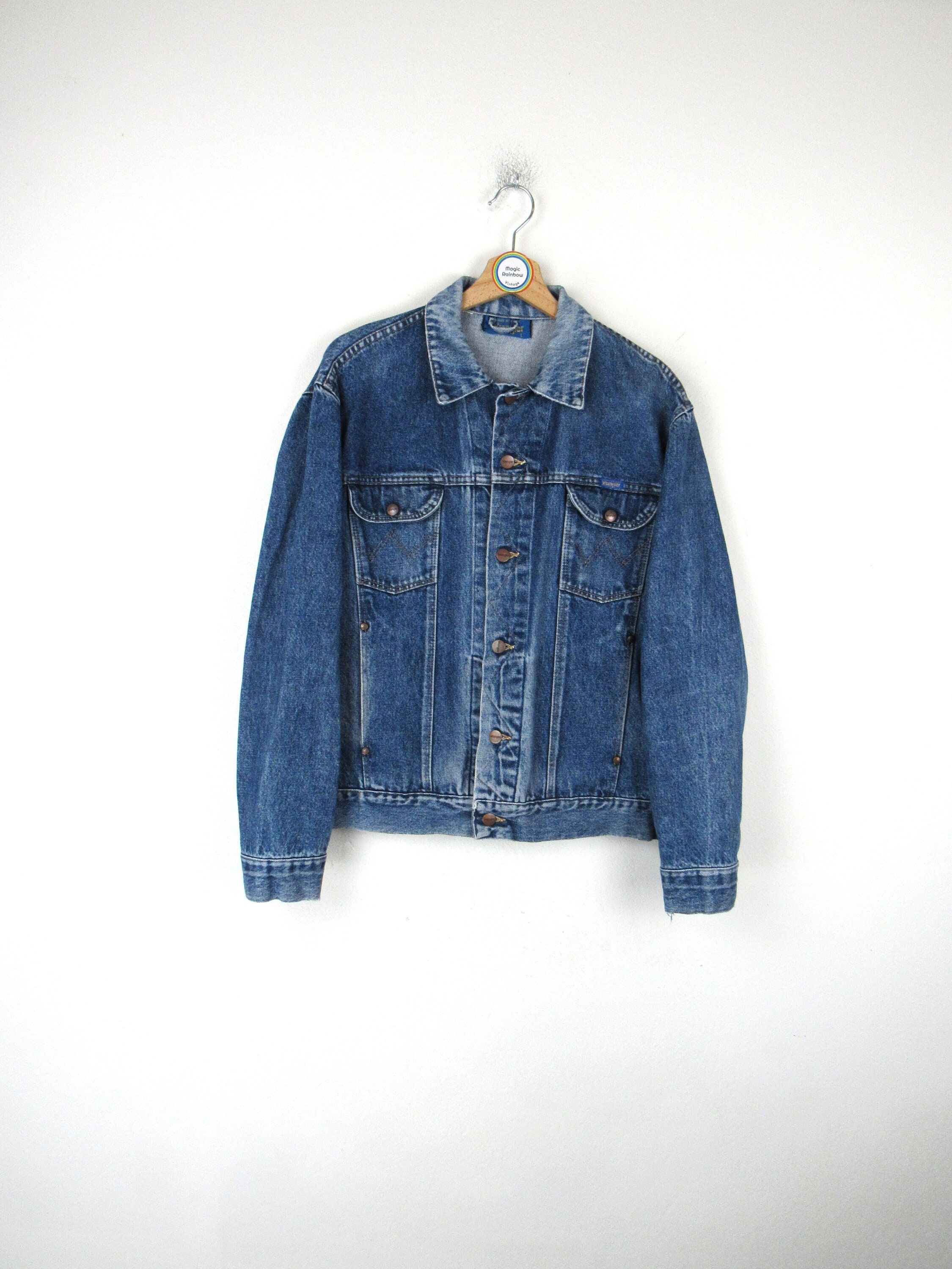 Vintage 80s 90s Wrangler Denim Jacket - Size L - Etsy