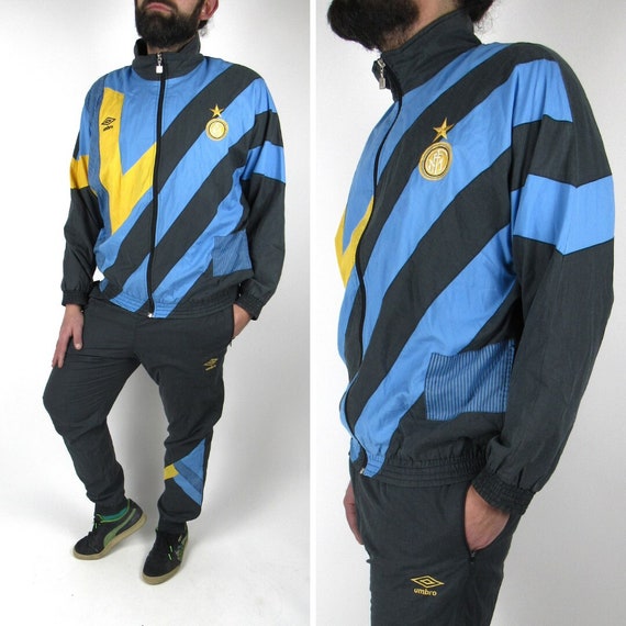 Umbro FC Inter Replikit Vintage 90s Tracksuit Size XL Etsy Sweden