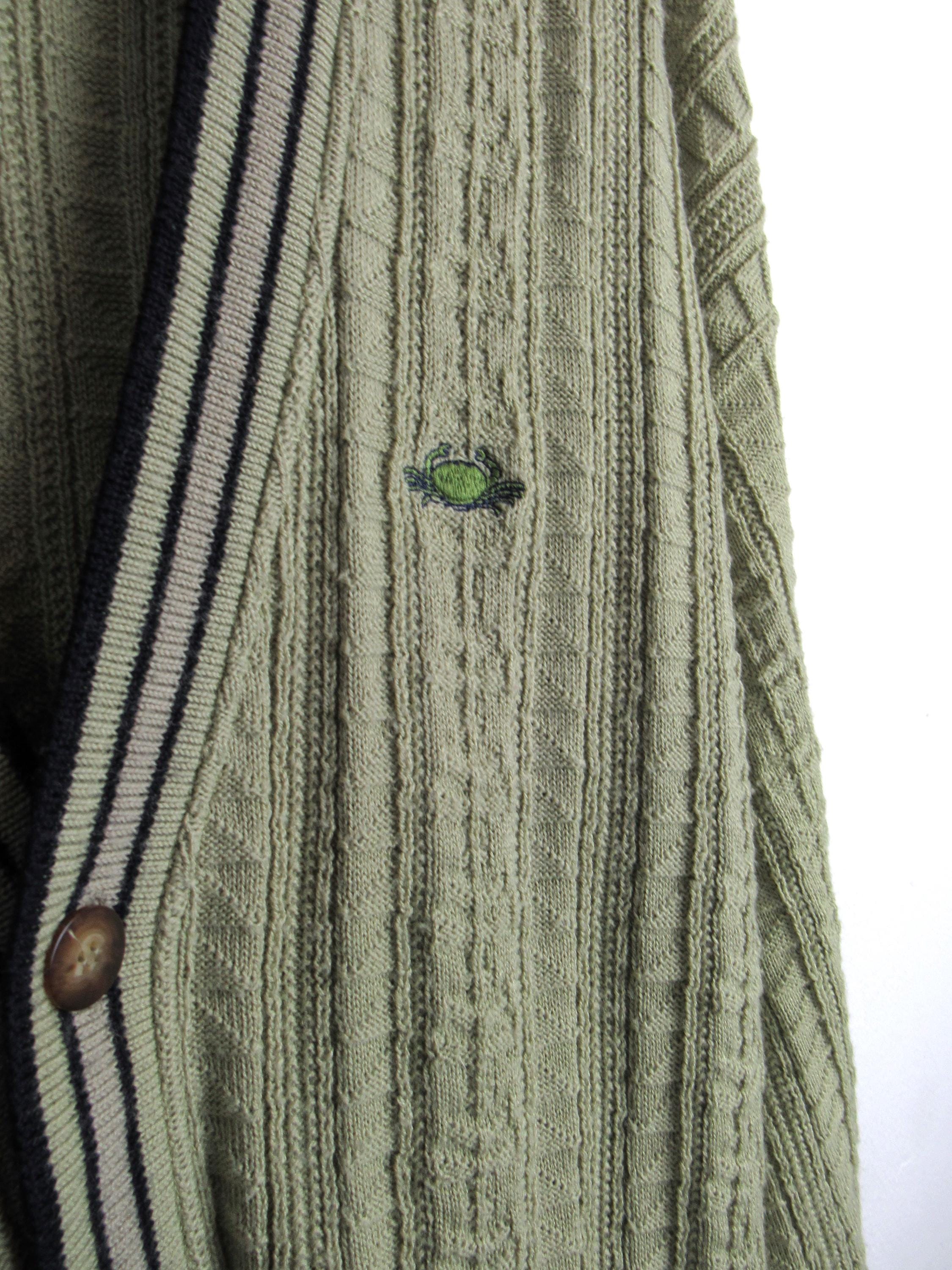 トップス 80s 90s IL GRANCHIO design cardigan Vintage 90's Il Granchio Cardigan - Size XL - Etsy