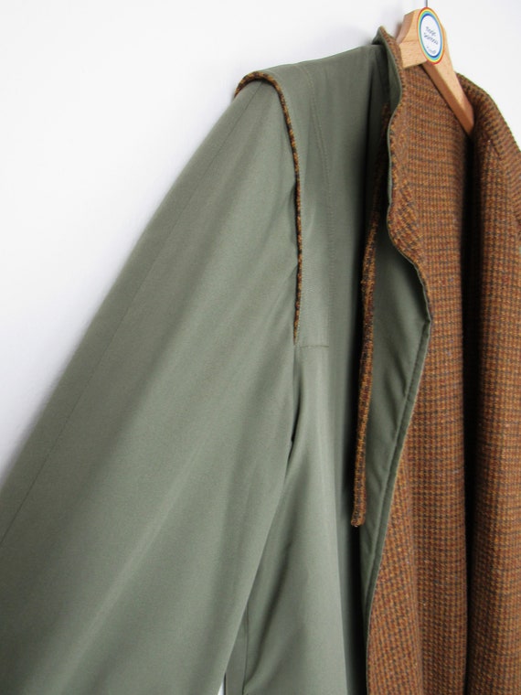 Vintage 90s women's reverse cape trench coat - Si… - image 3